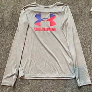 Kids Under Armour long sleeve shirt, size LG
